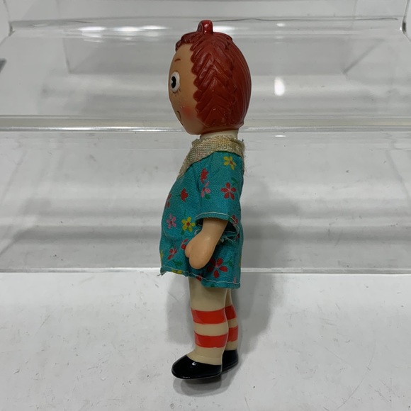 Vintage Raggedy Ann soft rubber doll 5 inch - Picture 6 of 16
